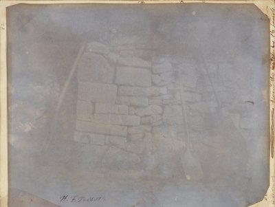 Mauer im Melonengarten, Lacock Abbey von William Henry Fox Talbot
